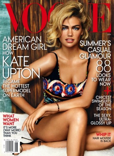 Kate Upton, une covergirl sexy pour le Vogue américain