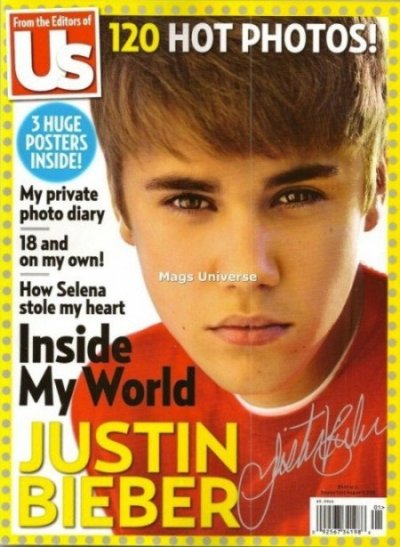 Justin Bieber pour US Magazine