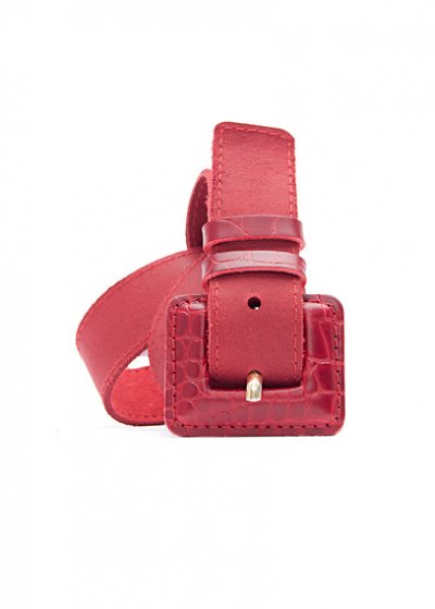 Ceinture Mango en cuir rose fermeture écaille Tendance Automne hiver 2011/2012