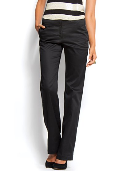 Pantalon chinois bleu de nuit coupe jambe droite Mango Collection automne hiver 2011/2012