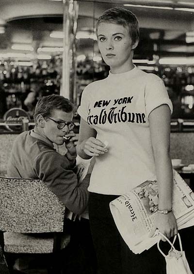 Jean Seberg dans le film a bout de souffle