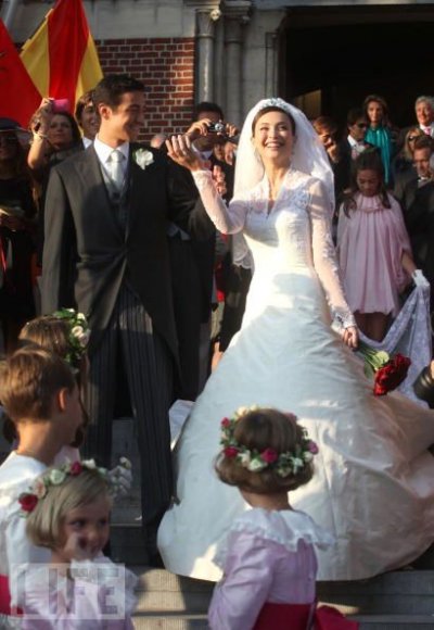 Mariage du 5 septembre 2009 : Isabella Orsini et le prince Edouard de Ligne de la Tremoille