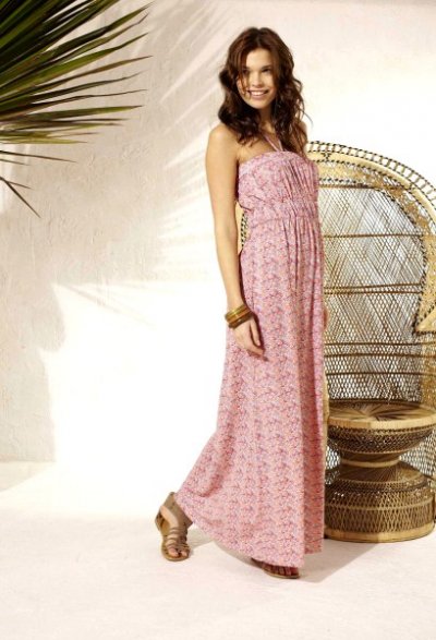 Robe longue femme Liberty rose collection printemps été 2011 Kiabi