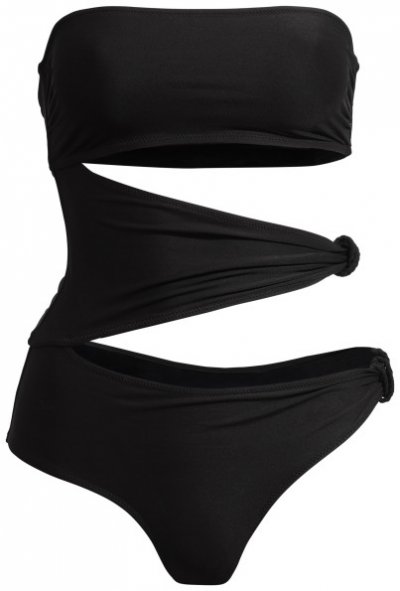 Maillot 1 pièce H&M déstructuré noir collection été 2011