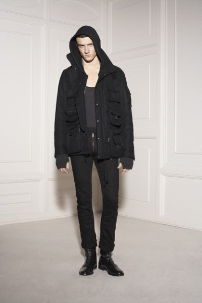 Blouson et sweat capuche noirs mode Acne homme automne hiver 2010 2011