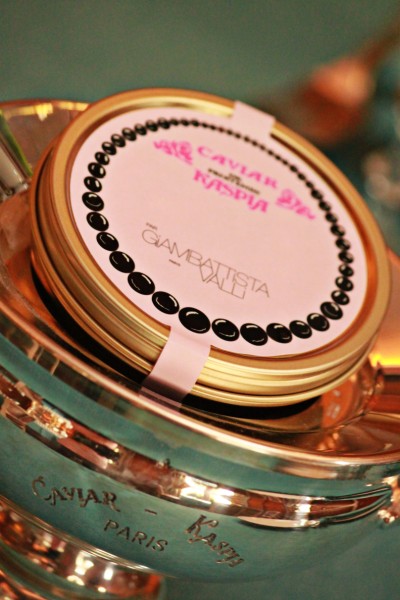 Ecrin signé Giambatista Valli Collection 2011 Caviar de Printemps Bassetra Caviar Kaspia