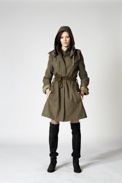 Manteau capuche IKKS collection femme automne-hiver 2010-2011