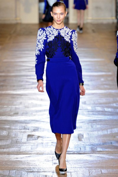 Stella McCartney tendance bleu électrique Automne-Hiver 2012/2013