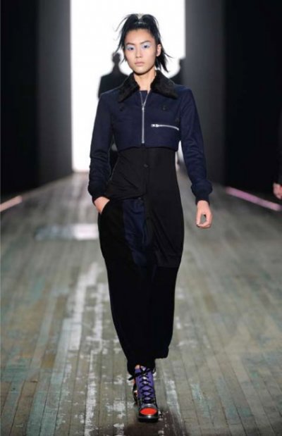 Mini veste et pantalon en flanelle Yohji Yamamoto collection automne hiver 2010-2011