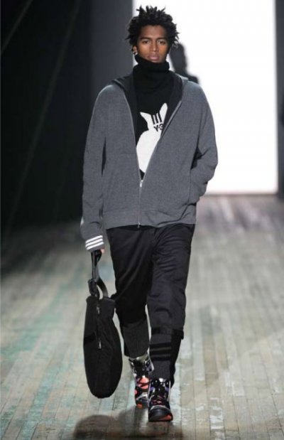 Sweat zippé sac homme Yohji Yamamoto collection automne hiver 2010-2011