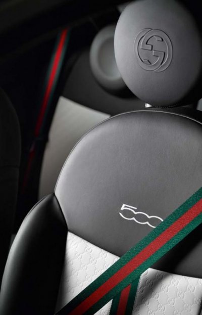 Interieur sophistiqué pour la Fiat 500 by Gucci