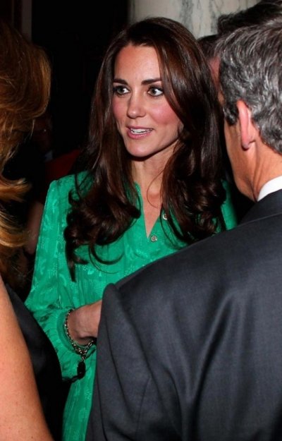 Kate Middleton en robe verte Mulberry