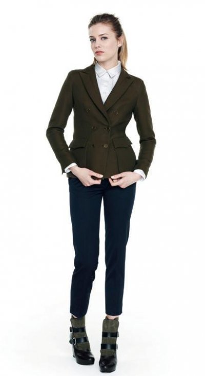 Veste croisée et pantalon en laine Sandro collection femme automne hiver 2010 2011