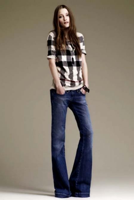 Jean Flare femme collection automne hiver 2010 2011 Burberry