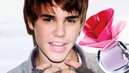 Campagne promo affiche Justin Bieber pour son parfum Someday femme