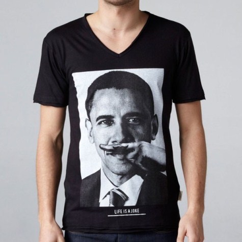 Le tee-shirt Eleven Paris avec le président Barak Obama moustachu en avant-première !