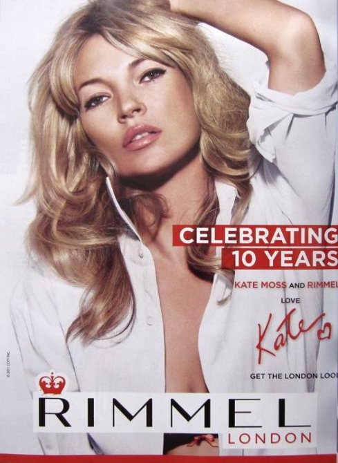 Rimmel et Kate Moss fêtent leur 10 ans  ensemble