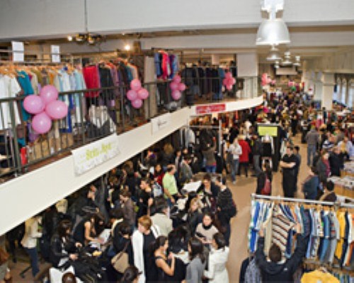 Le marché de la Grande Braderie de Mode Québécoise