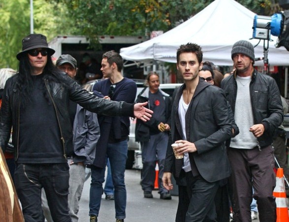 Jared Leto sur le tournage de la campagne 2011 Hugo Boss Just Different