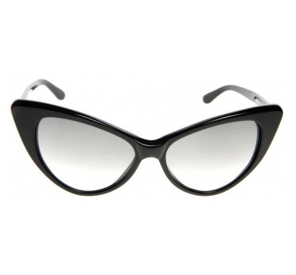 Lunettes de soleil Tom Ford rétro noires forme papillon tendance de mode été 2011