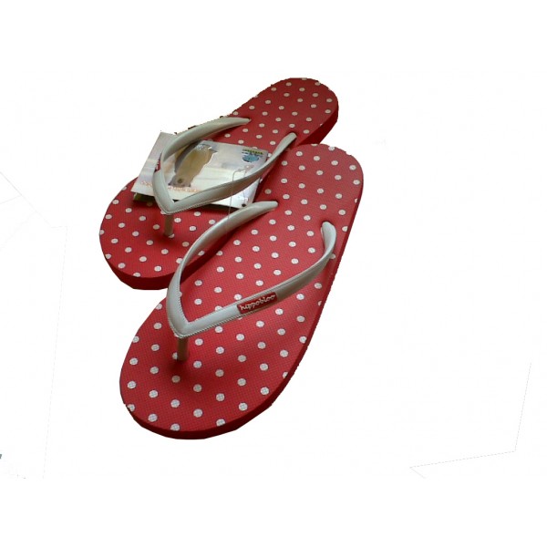 Tongs Dot polka Rouge collection été 2011 Hippobloo