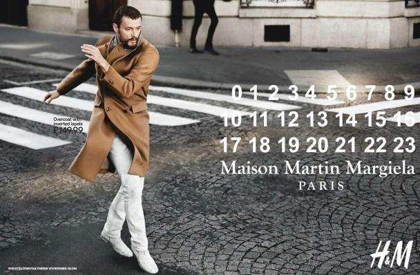Campagne de la collection homme Maison Margiela et H&M