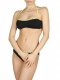 Bikini bandeau noir et vert fluo
