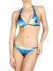 Bikini imprimé plage bleu