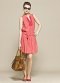Robe en coton soie rose