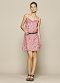 Robe imprimée rose à bretelles 