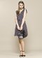 Robe manches courtes imprimé oiseau