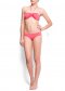 Bikini bandeau avec détails froncés