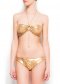 Bikini doré avec décoration à volants
