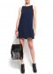 Robe bleu marine évasée dos 