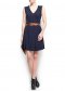 Robe à jupe plissée bleue 
