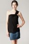 Bustier drapé bretelle large 