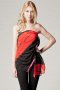 Bustier imprimé rayures diagonales 