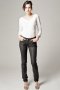 Jeans slim enduit