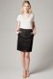Jupe genou en satin de coton 