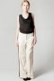 Pantalon large en crêpe avec des bandes noires