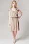 Robe drapée manches courtes 