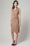 Robe marron style cache-cœur
