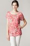 T shirt froncé rose vintage 