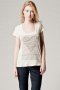 T-shirt avec blanc imprimé coeur 