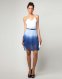 Robe tie and dye bleu blanc 