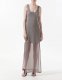 Robe en lin gris