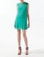 Robe estampée vert menthe