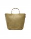 Grand sac shopper rigide kaki
