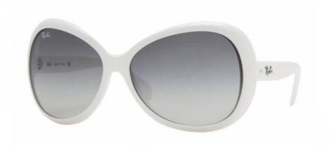 Lunettes de soleil blanches RAY-BAN collection printemps-été 2011