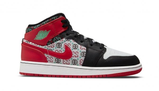 Sneakers Air Jordan 1 Mid « Ugly Christmas Sweater »